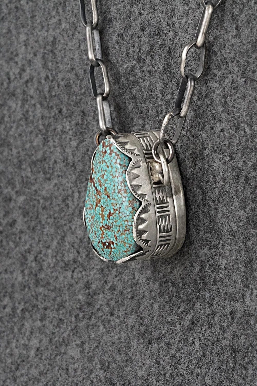 Turquoise & Sterling Silver Necklace - Paul Livingston