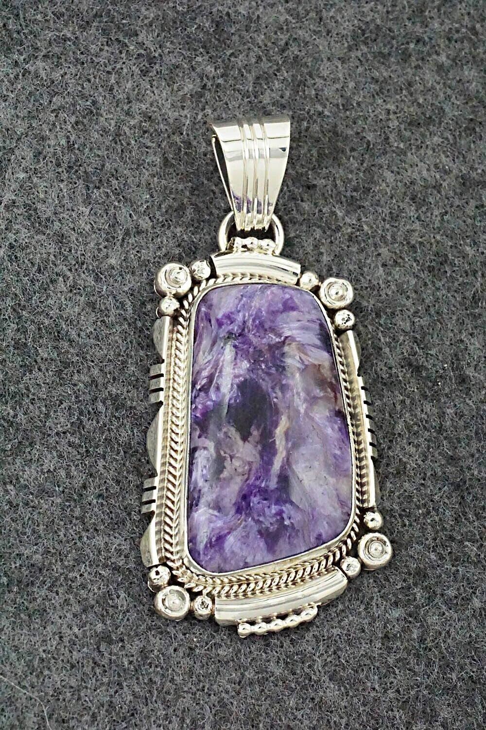 Charoite & Sterling Silver Pendant - Daniel Benally