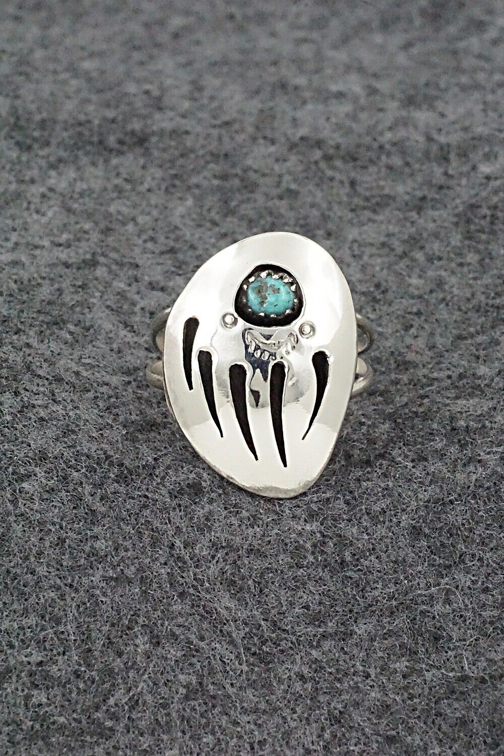 Turquoise & Sterling Silver Ring - Ervin Begay - Size 9