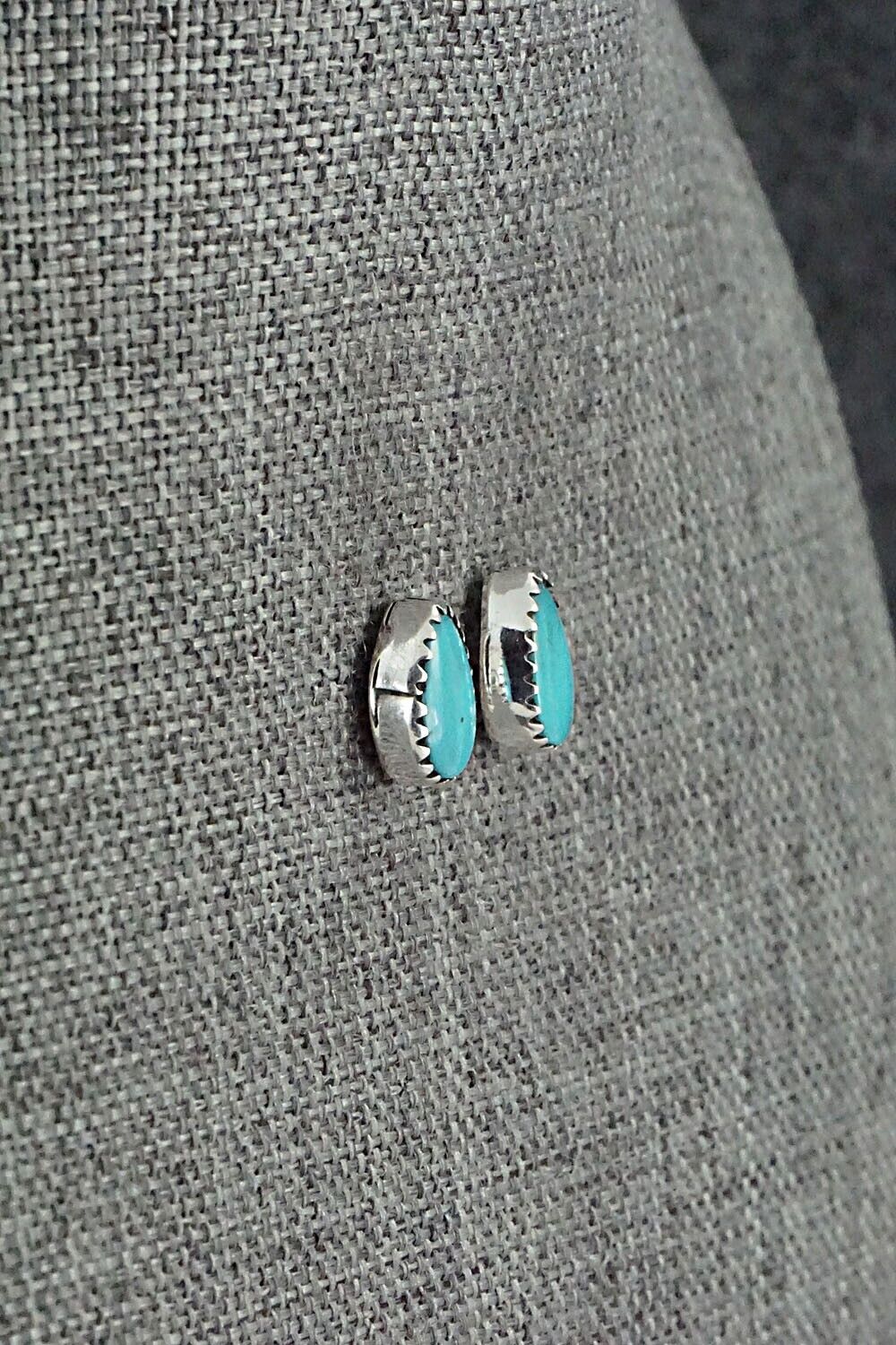 Turquoise & Sterling Silver Earrings - Theresa Smith