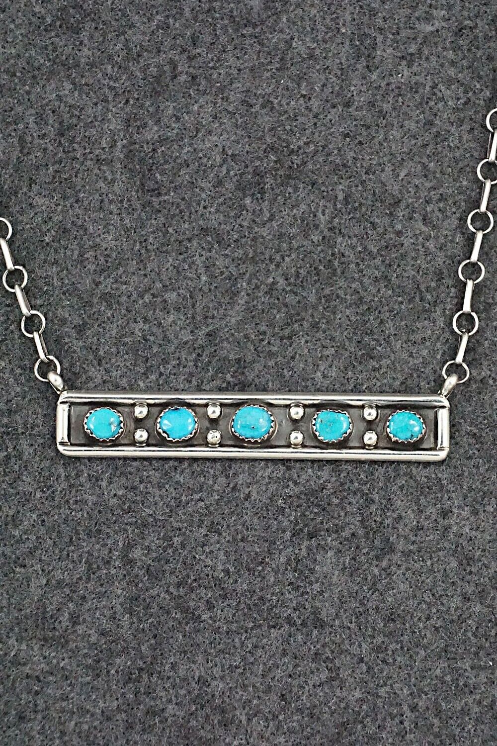 Turquoise & Sterling Silver Necklace - Paul Largo
