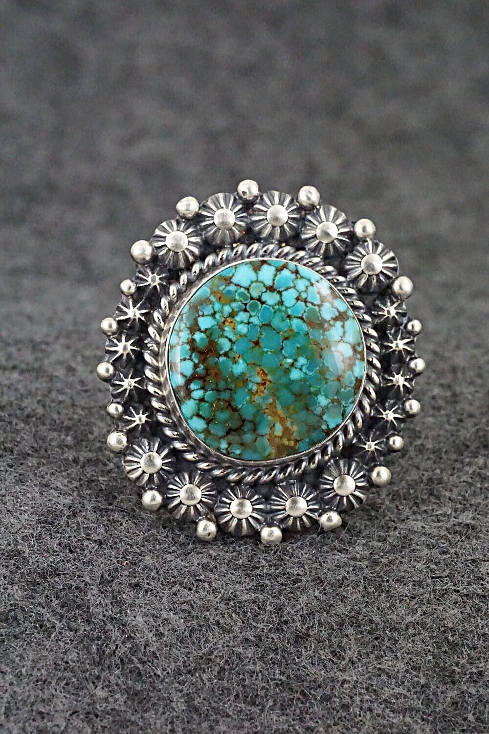 Turquoise & Sterling Silver Bracelet & Ring Set - Raymond Delgarito