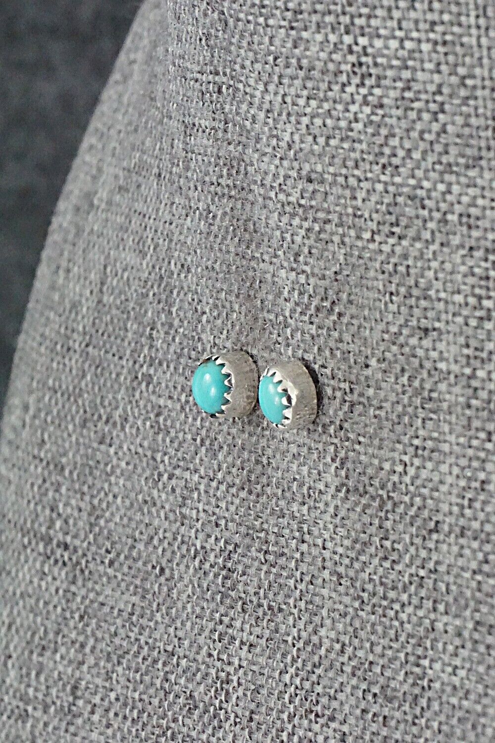 Turquoise and Sterling Silver Earrings - Betty Hawthorne