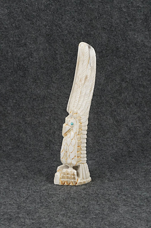 Eagle Zuni Fetish Carving - Garrick Weeka