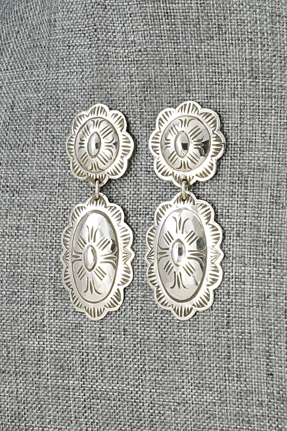 Sterling Silver Earrings - Bertha Begay