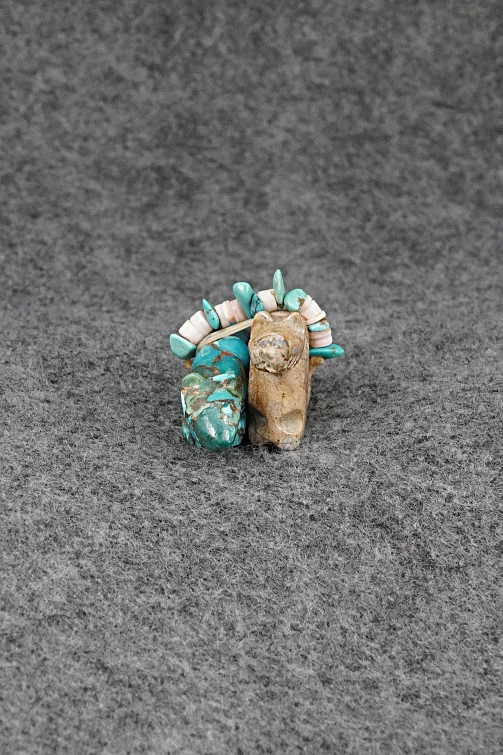 Mountain Lion Zuni Fetish Carving - Daisy Rose Leonard