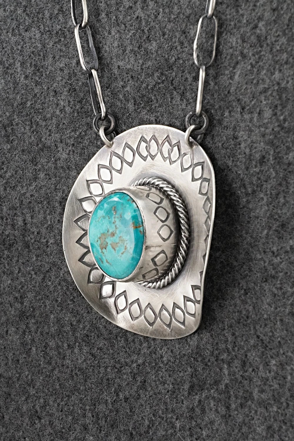 Turquoise & Sterling Silver Necklace - Randy Boyd