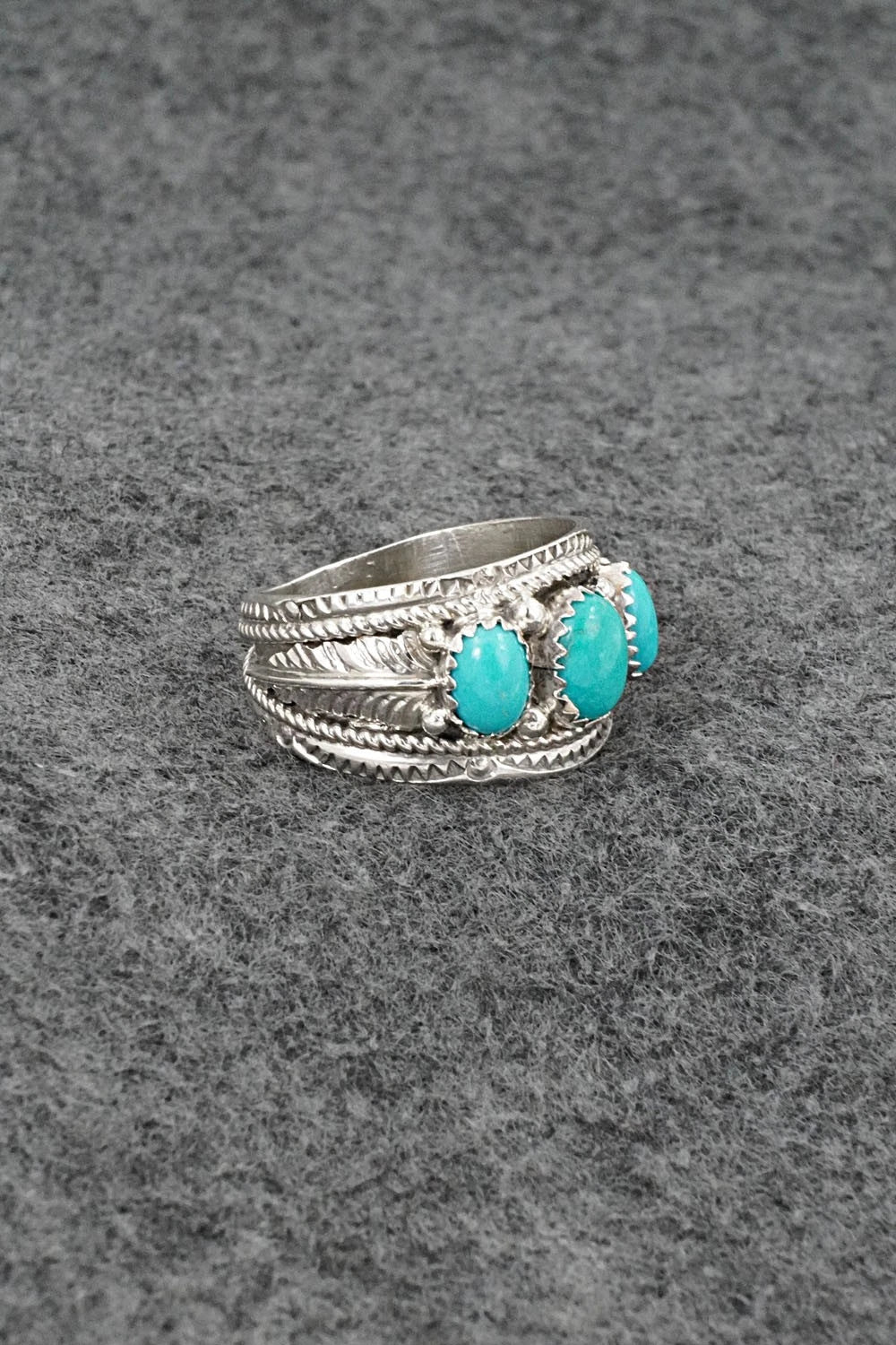 Turquoise & Sterling Silver Ring - Betty Begaye - Size 10