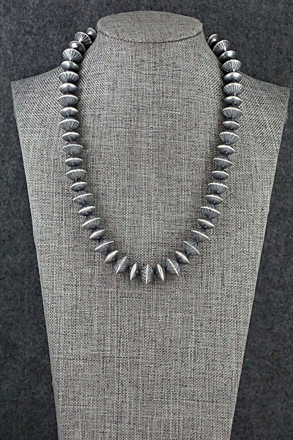 Sterling Silver Navajo Pearl Necklace 18" - Preston Haley