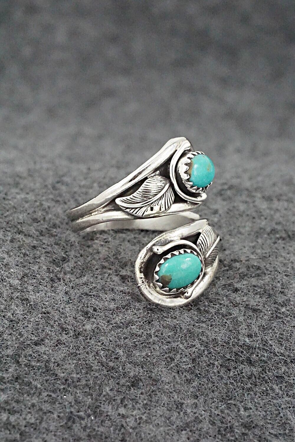 Turquoise & Sterling Silver Ring - Genevieve Francisco - Size 7