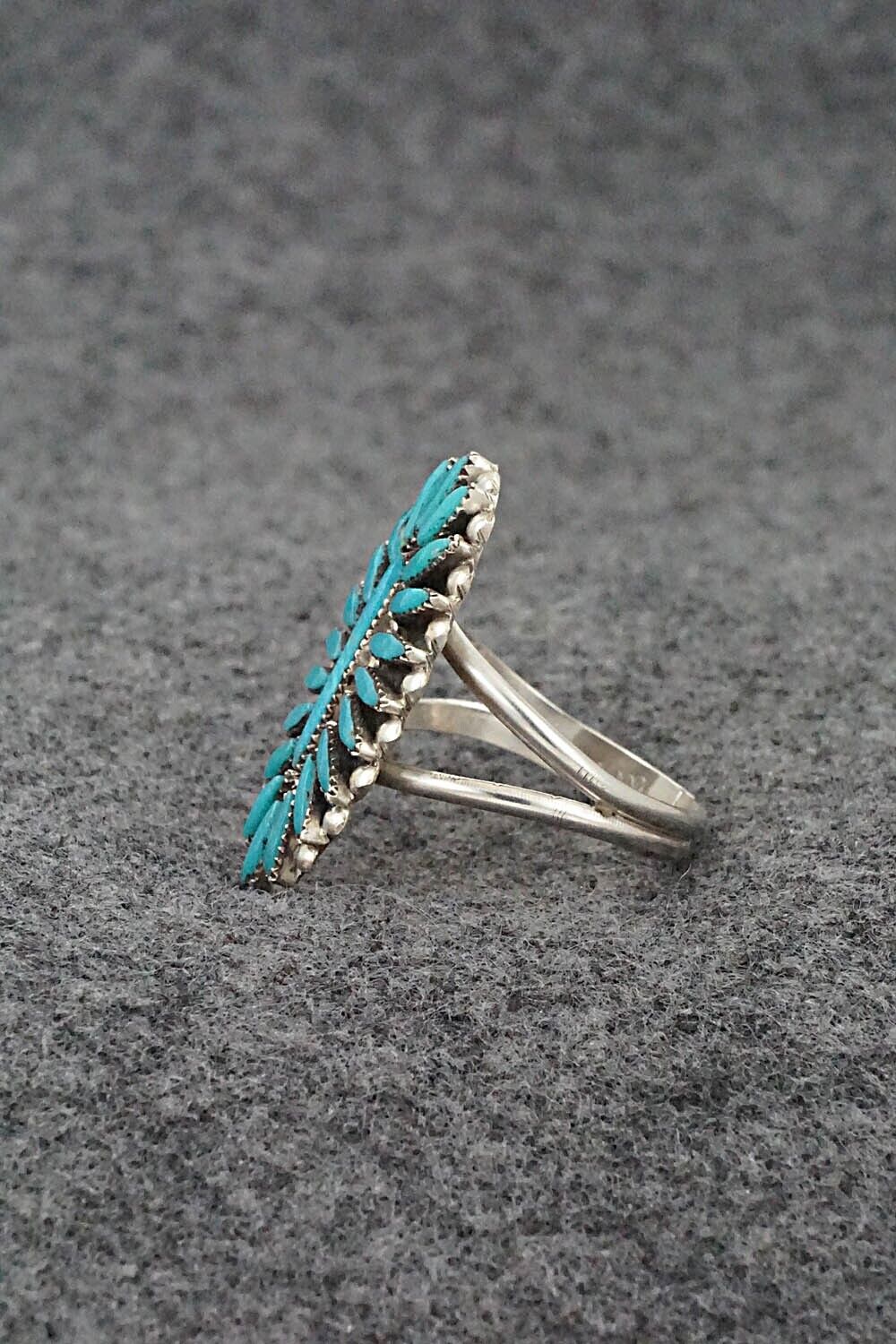 Turquoise & Sterling Silver Ring - Lorena Peina - Size 8