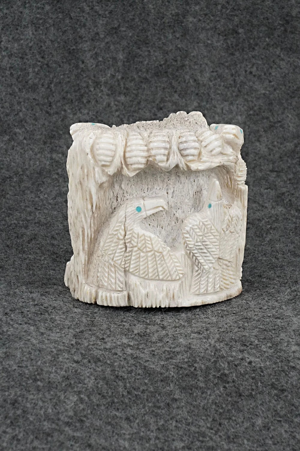 Bears and Eagles Zuni Fetish Carving - Destry Siutza