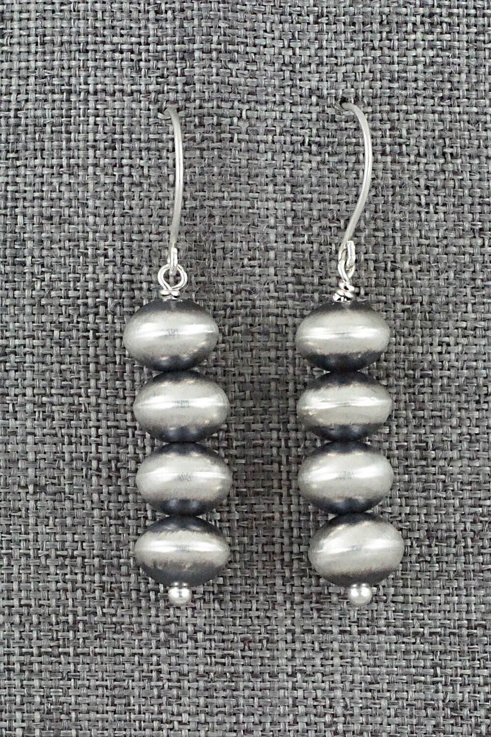 Sterling Silver Navajo Pearl Earrings - Bryannen Halwood