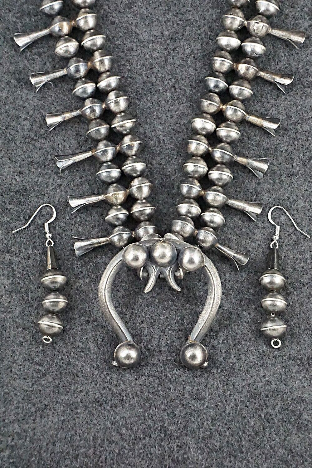 Sterling Silver Squash Blossom Set - Gilbert Martin