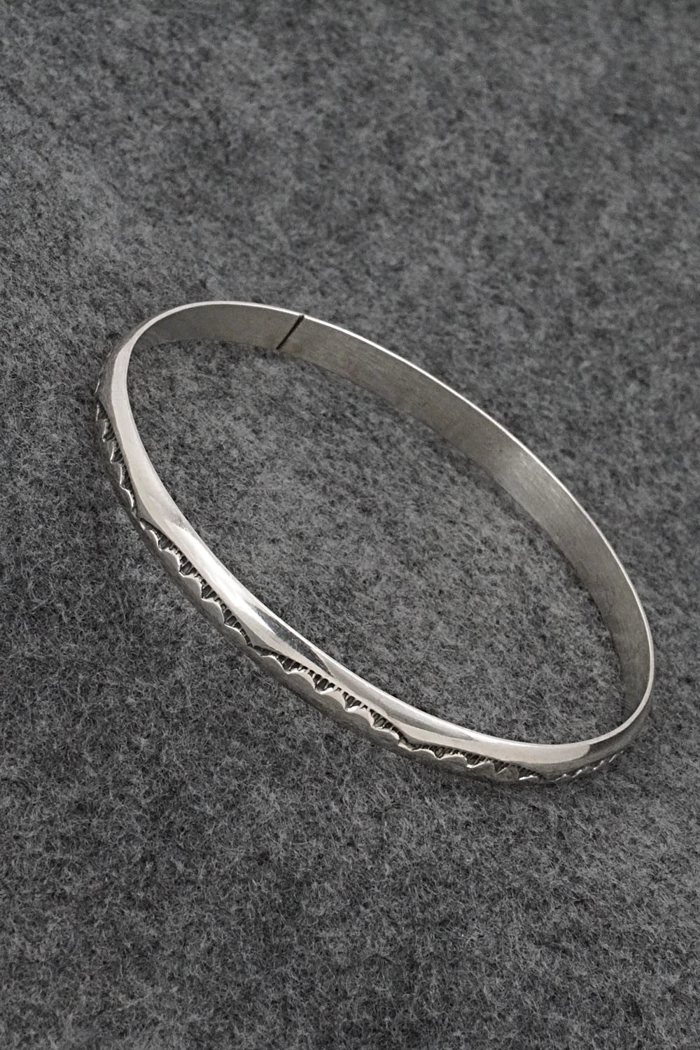 Sterling Silver Bangle Bracelet - Elaine Tahe