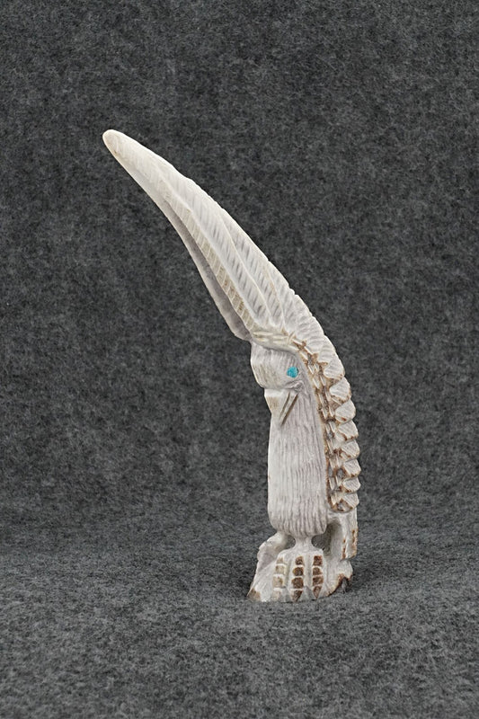 Eagle Zuni Fetish Carving - Garrick Weeka