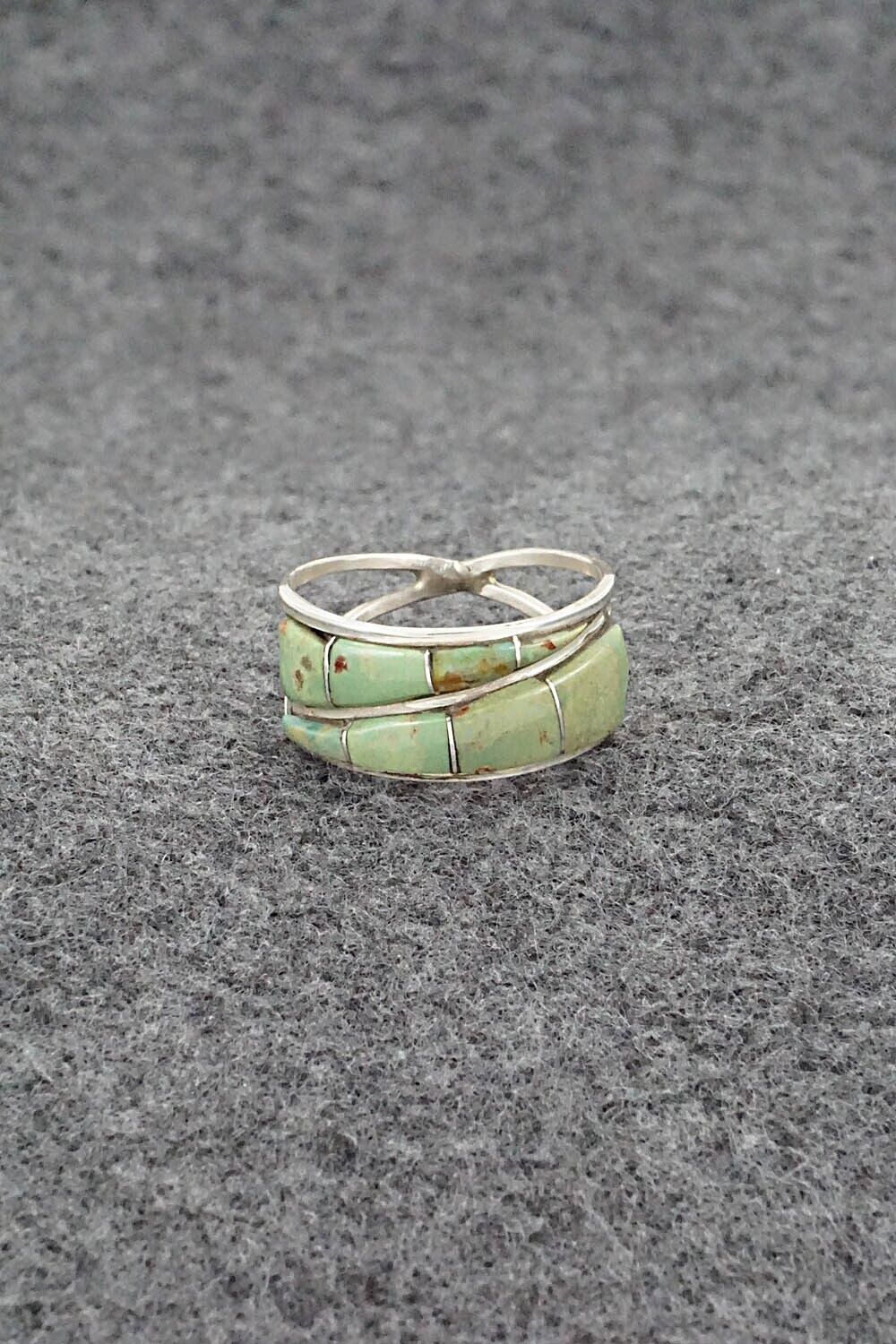 Turquoise & Sterling Silver Ring - Debbie Livingston - Size 8.25
