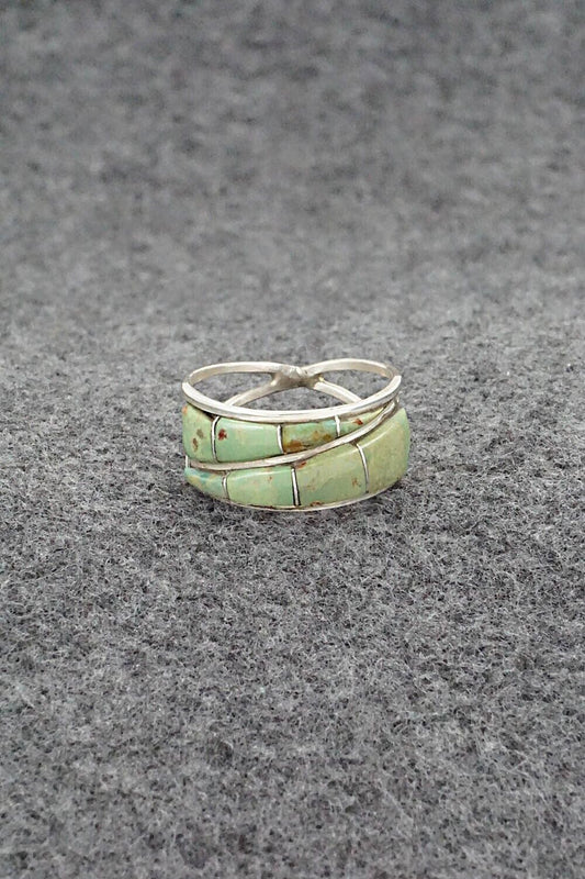 Turquoise & Sterling Silver Ring - Debbie Livingston - Size 8.25