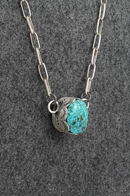 Turquoise & Sterling Silver Necklace - Randy Boyd