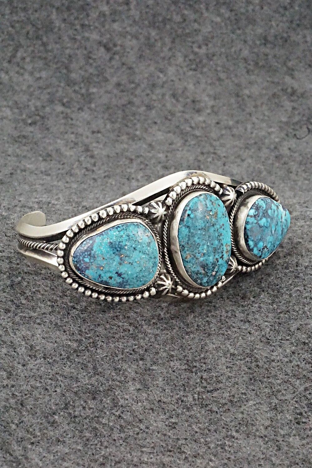 Turquoise & Sterling Silver Bracelet - Bobby Johnson