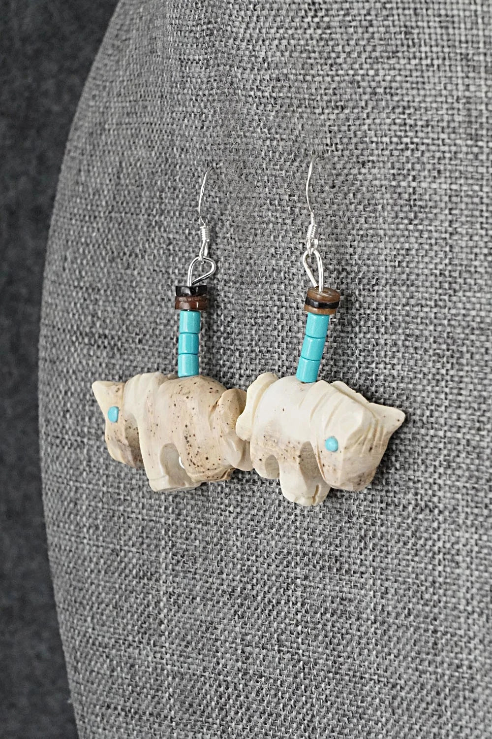 Multi-Stone Horse Fetish & Sterling Silver Necklace Set - Dannette Laate