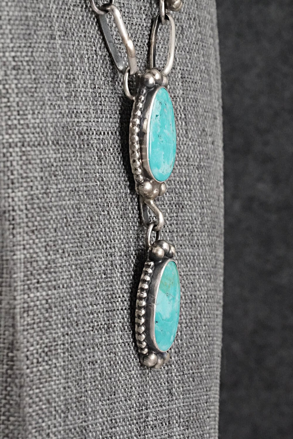 Turquoise & Sterling Silver Necklace Set - Kathleen Livingston