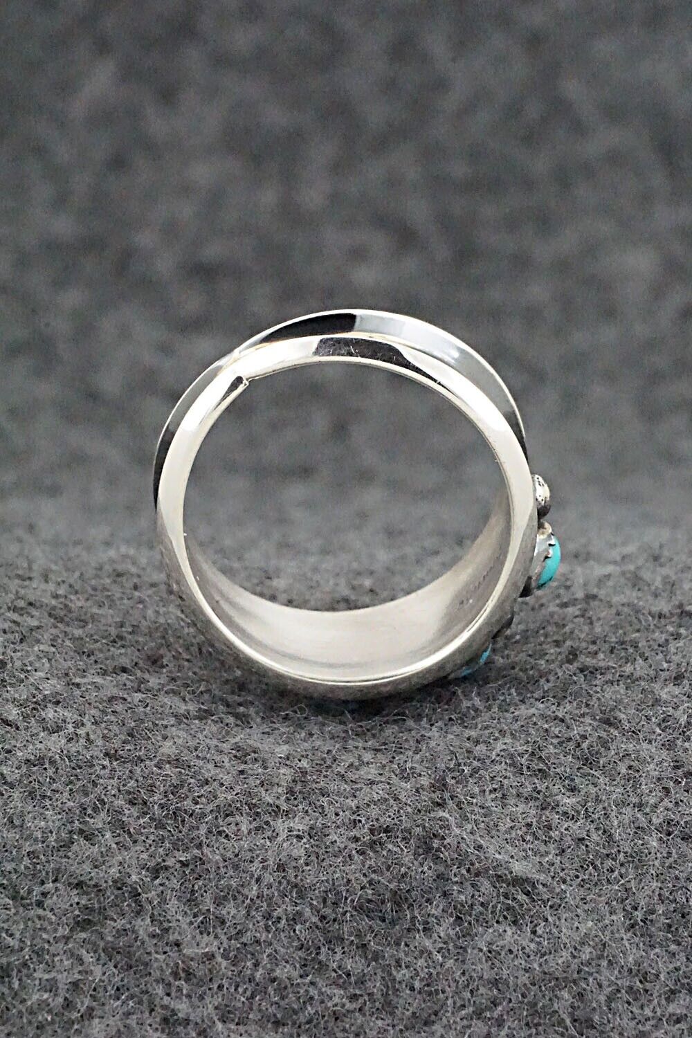 Turquoise & Sterling Silver Ring - Paul Largo - Size 11.5