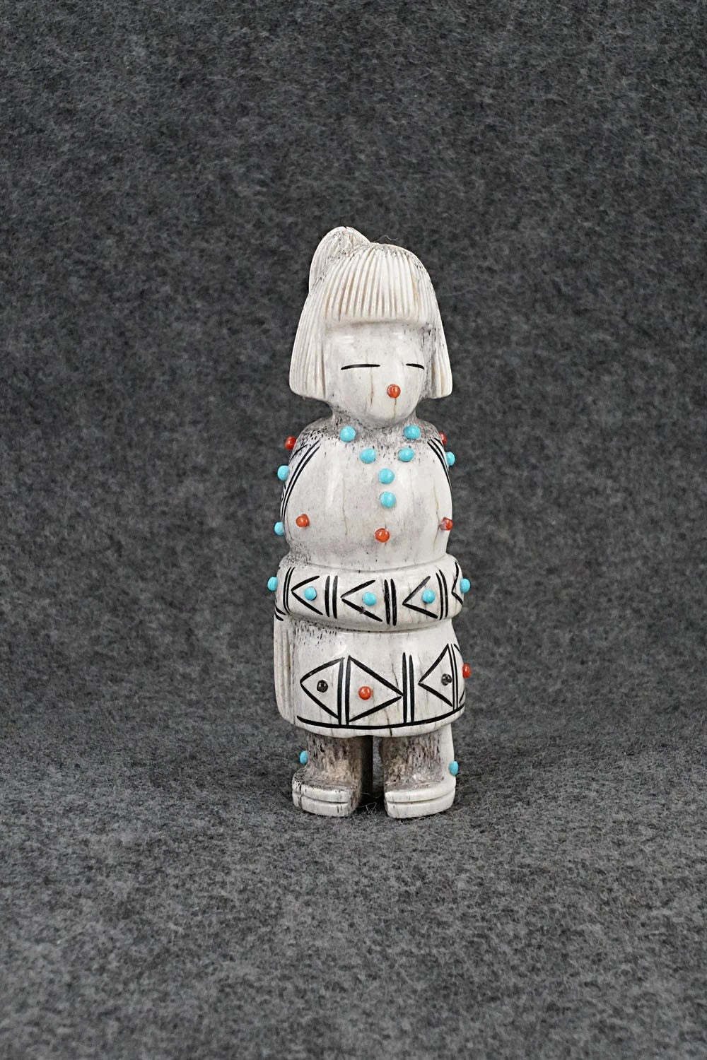 Corn Maiden Zuni Fetish Carving - Claudia Peina