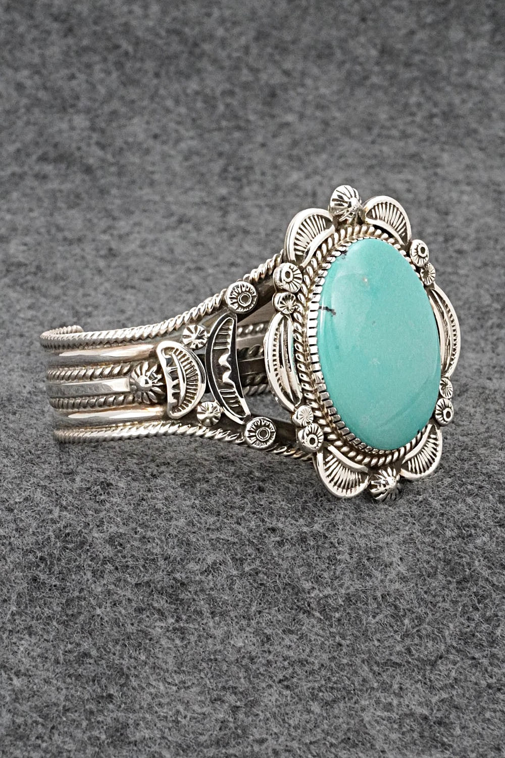 Turquoise & Sterling Silver Bracelet - Ella Linkin
