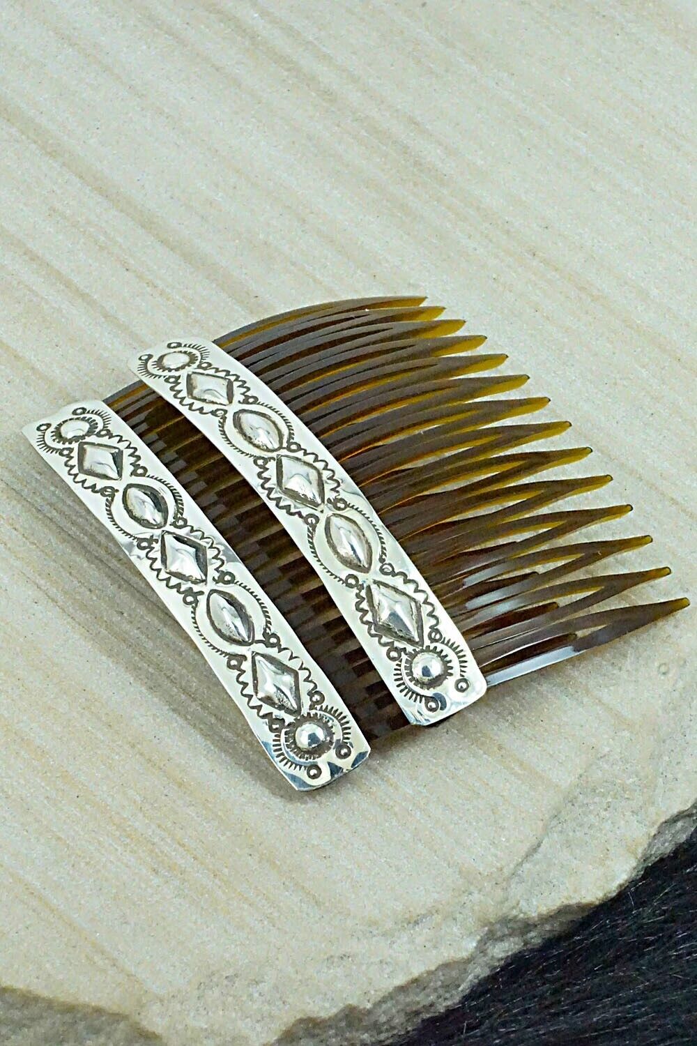Sterling Silver Hair Combs - Jennie Blackgoat