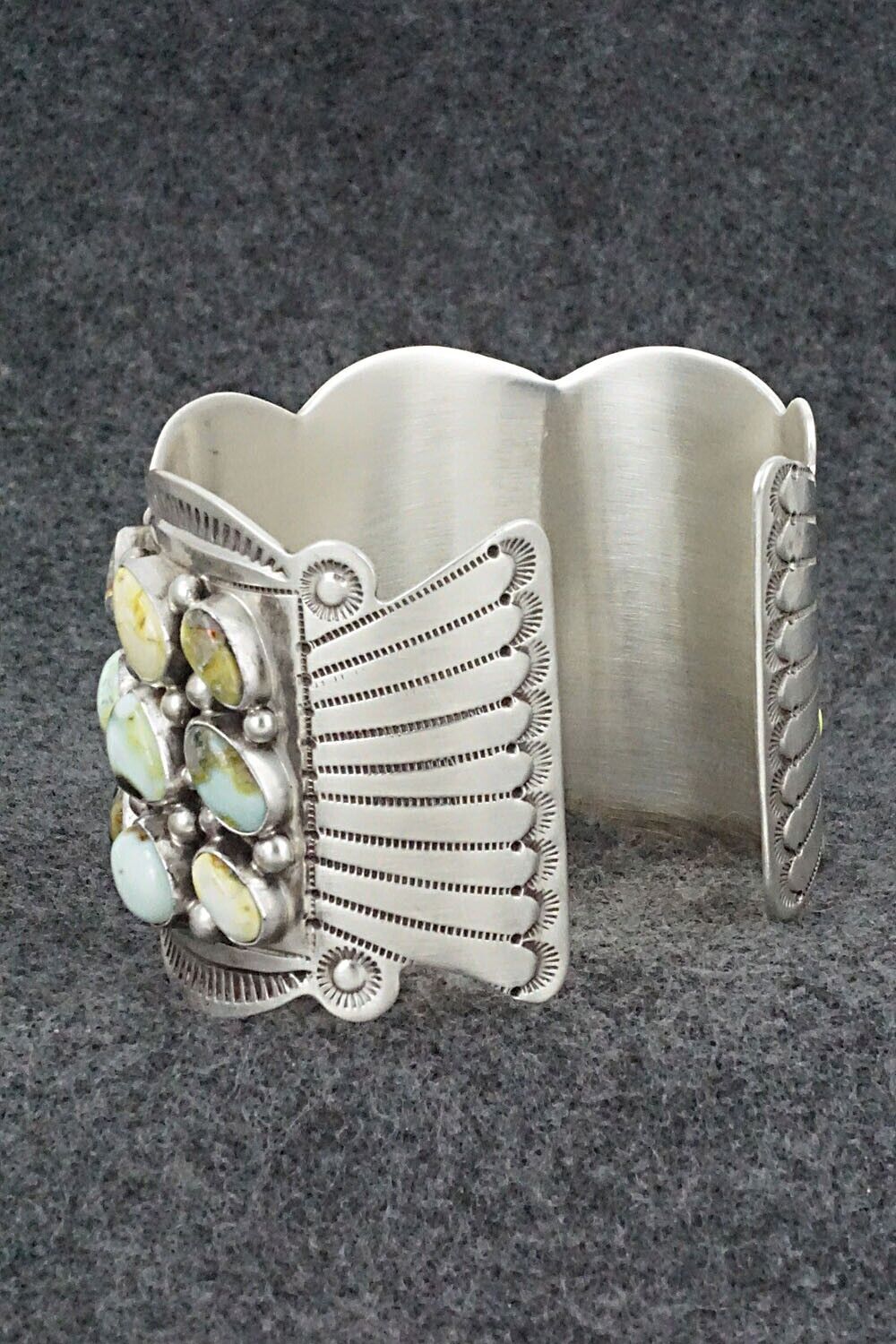 Variscite & Sterling Silver Bracelet - Tom Lewis