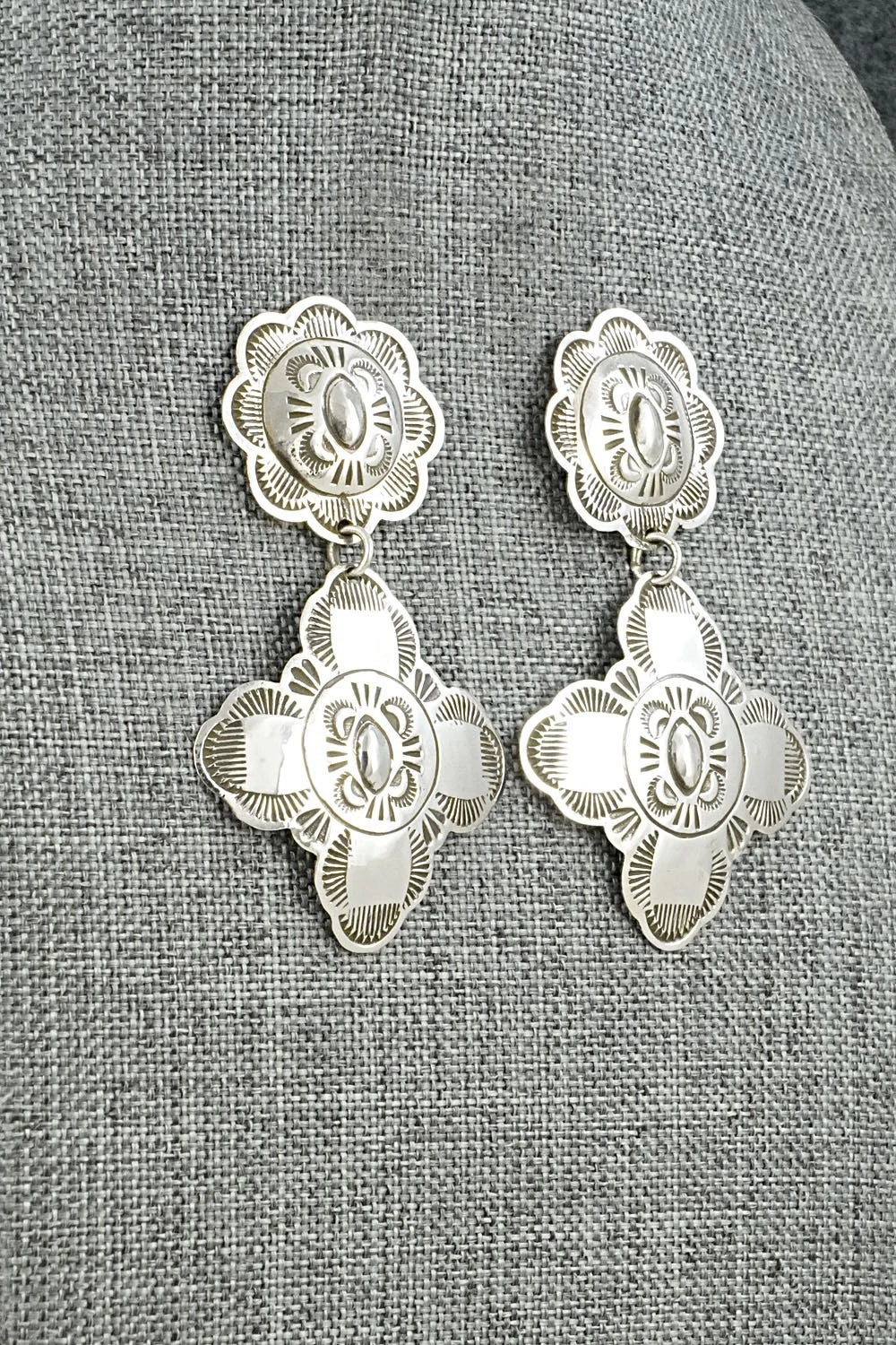 Sterling Silver Earrings - Bertha Begay