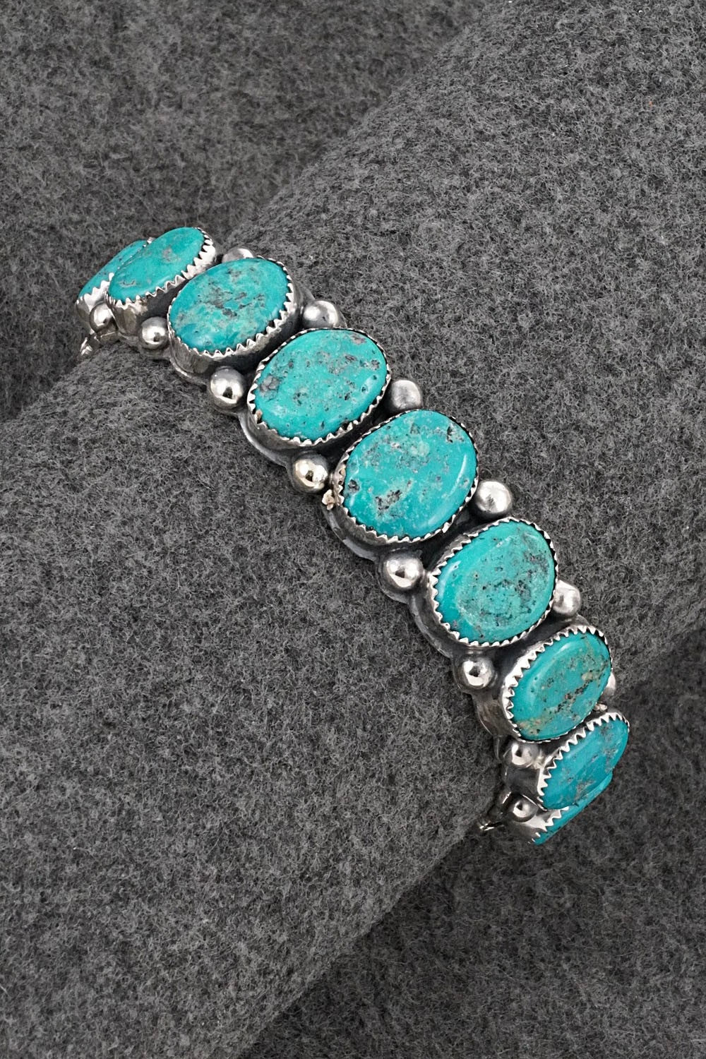 Turquoise & Sterling Silver Bracelet - Wilbert Muskett Sr.