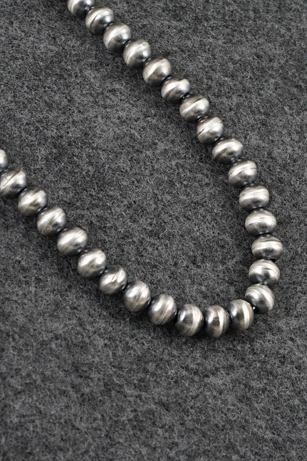 Sterling Silver Navajo Pearl Necklace 14" - Dorinda Mariano