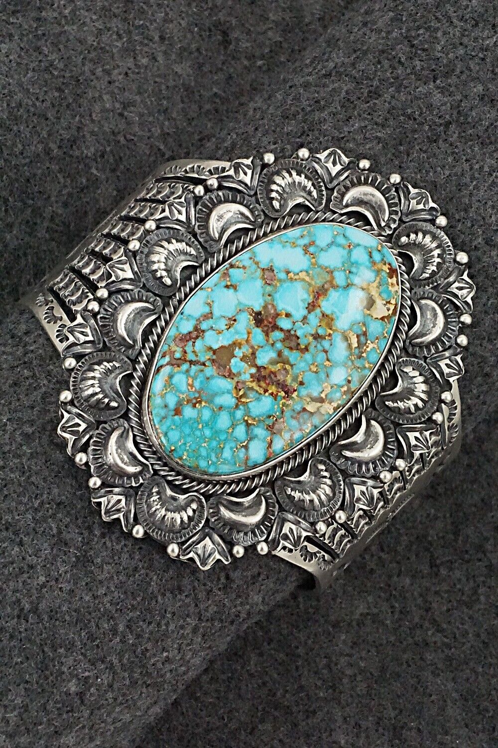 Turquoise and Sterling Silver Bracelet & Ring Set - Randy Boyd - Size 8