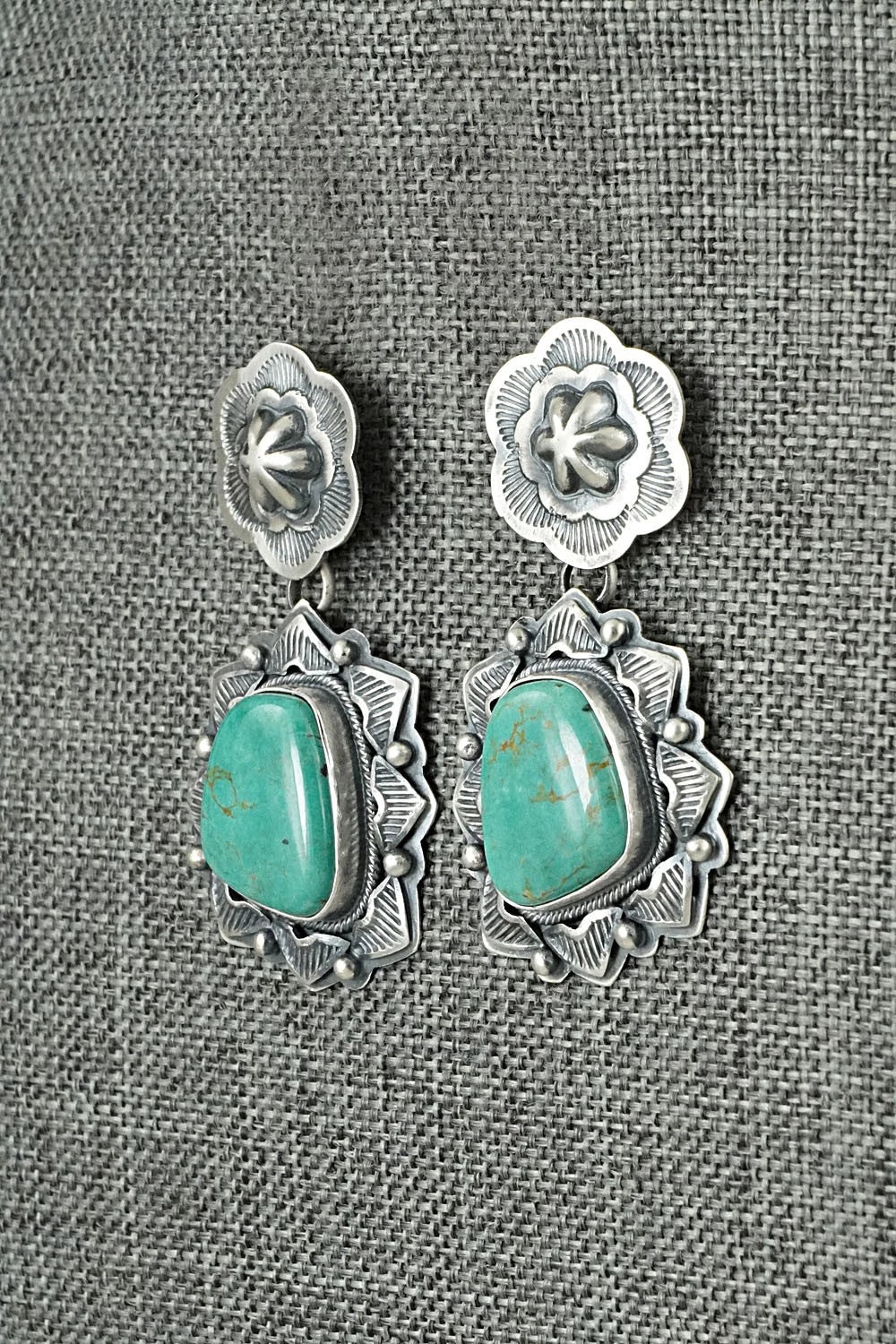 Turquoise & Sterling Silver Earrings - Randy Boyd