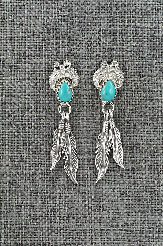 Turquoise and Sterling Silver Earrings - Sharon McCarthy