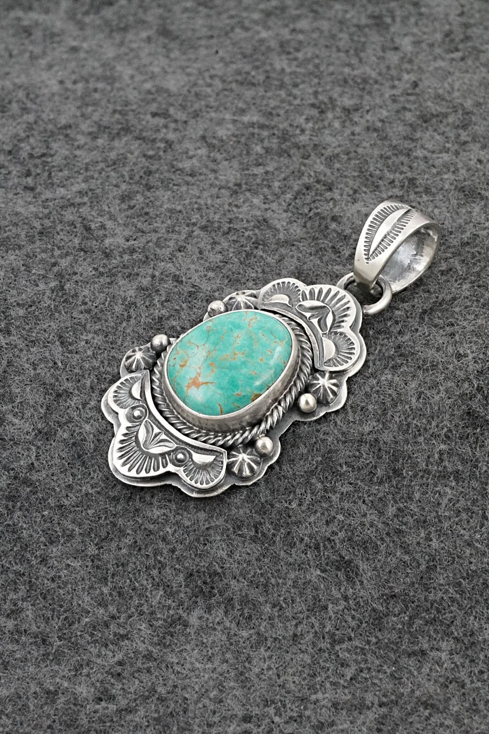 Turquoise & Sterling Silver Pendant - Randy Boyd