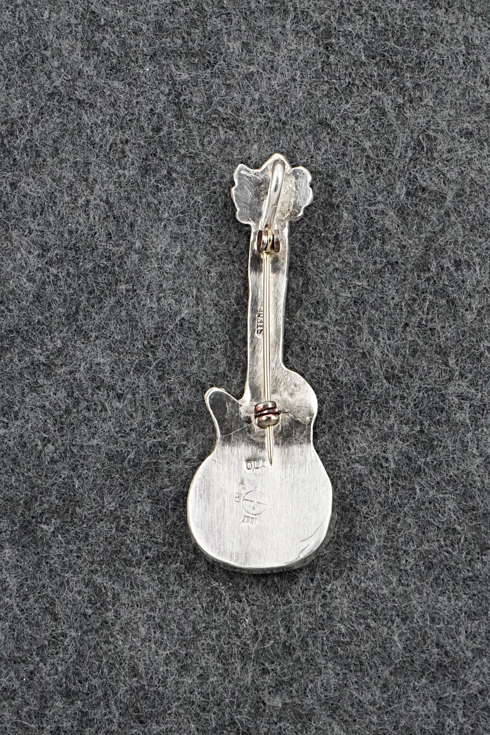 Multi-Stone & Sterling Silver Pendant/Pin - Ola Eriacho