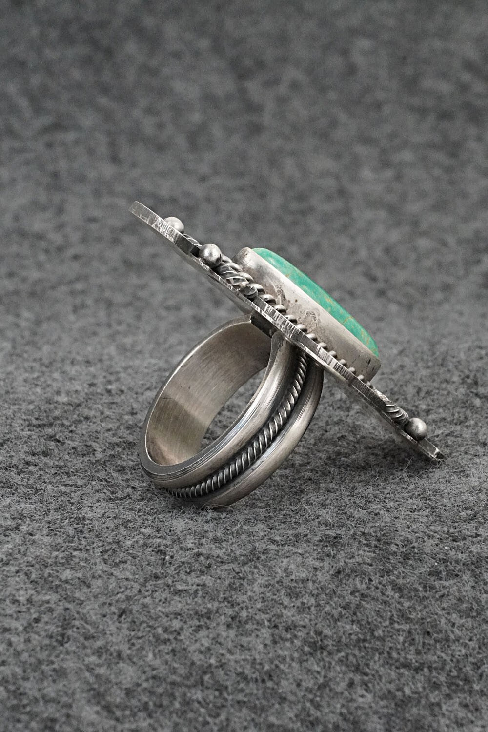 Turquoise & Sterling Silver Ring - Michael Calladitto - Size 10