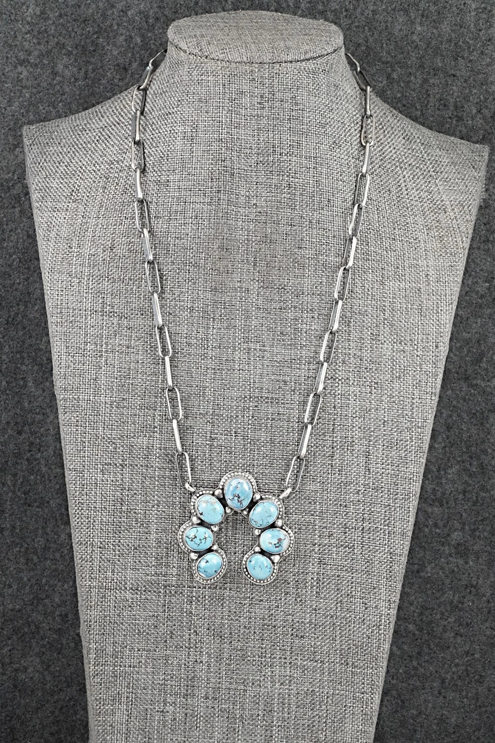 Turquoise & Sterling Silver Necklace - Darrin Livingston