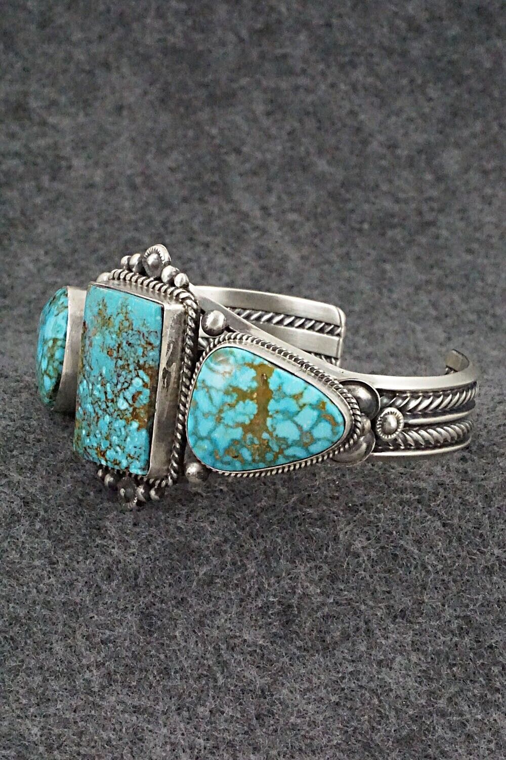 Turquoise & Sterling Silver Bracelet - Derrick Gordon