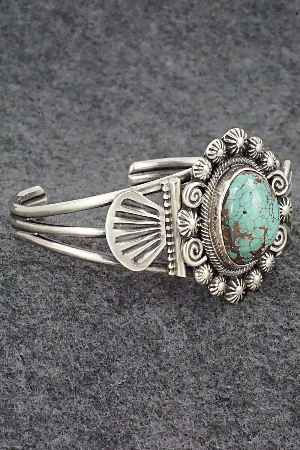 Turquoise & Sterling Silver Bracelet - Leon Martinez