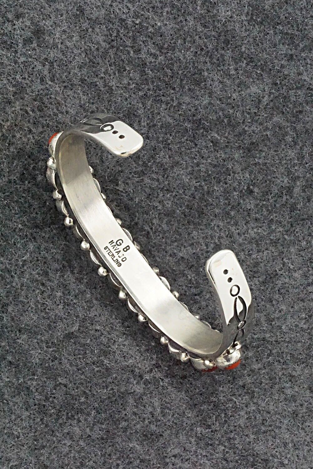 Coral & Sterling Silver Bracelet - Garrison Boyd