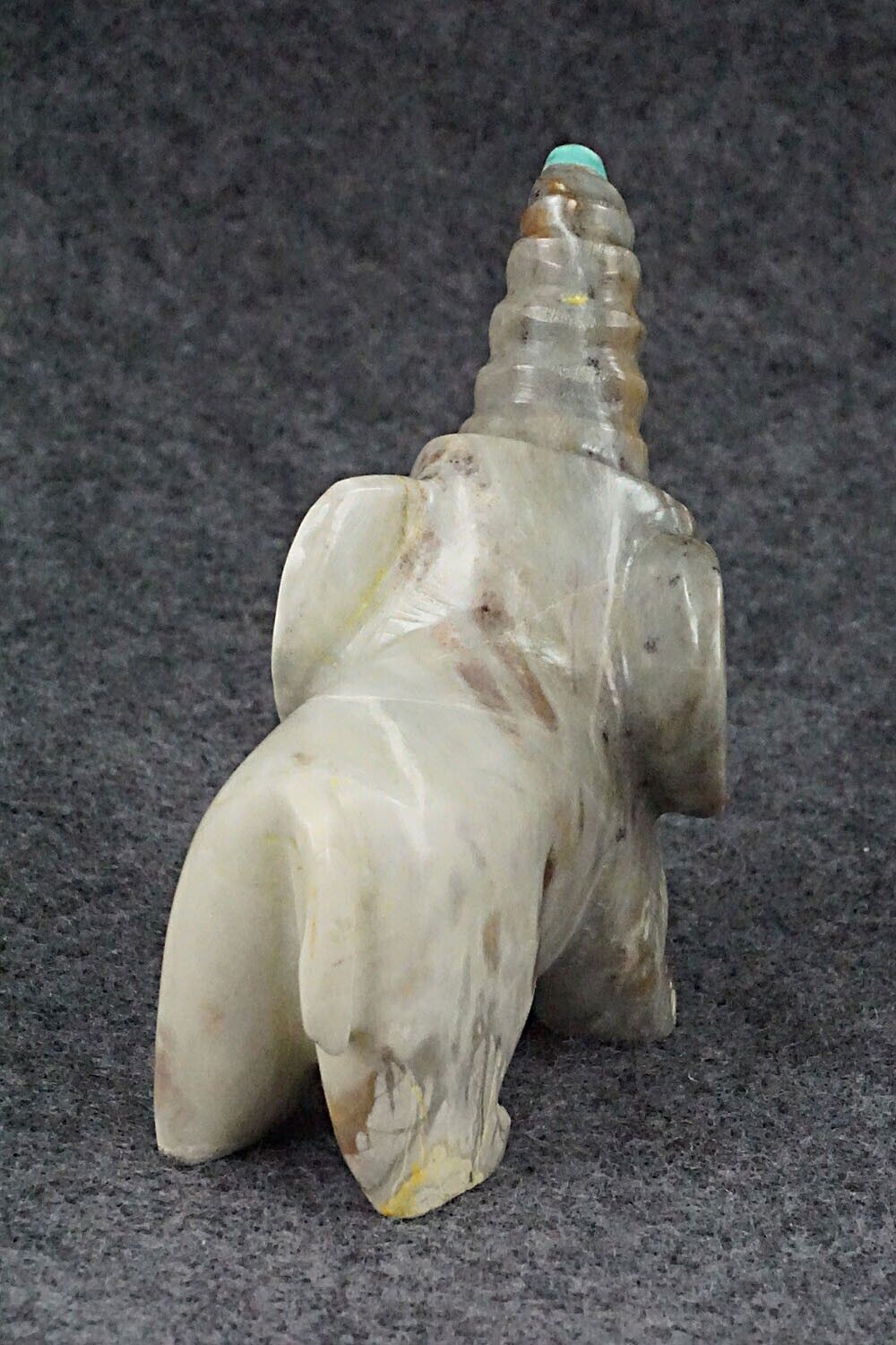 Elephant Zuni Fetish Carving - Enrike Leekya