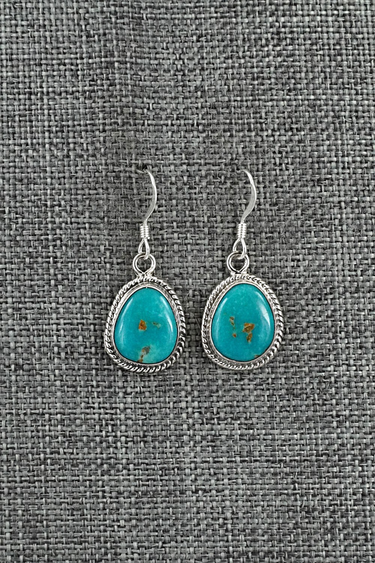 Turquoise & Sterling Silver Earrings - Sharon McCarthy