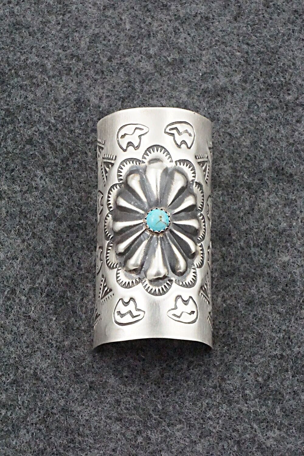 Turquoise & Sterling Silver Hair Pin - Arlene Soce