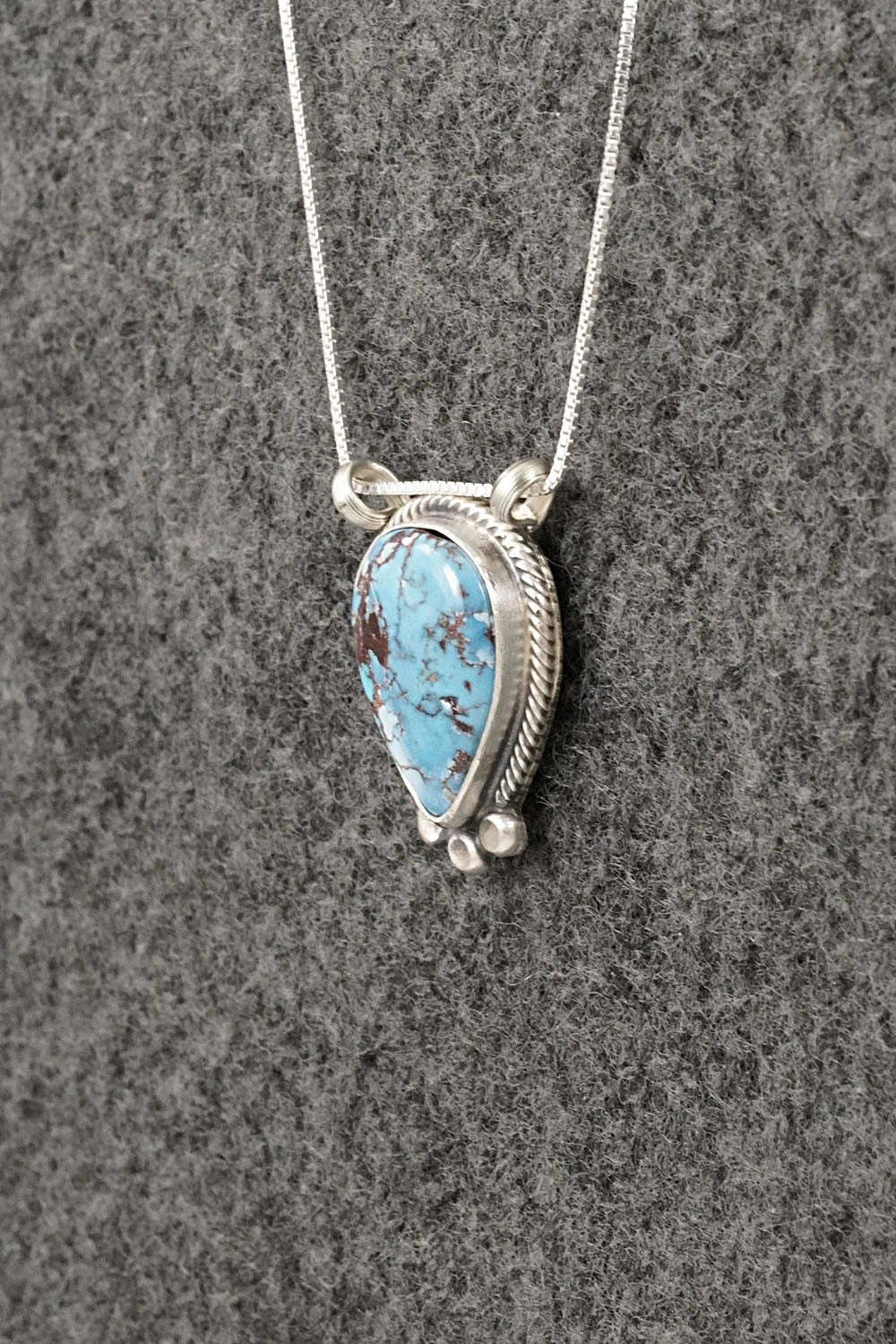 Turquoise & Sterling Silver Necklace - Sharon McCarthy