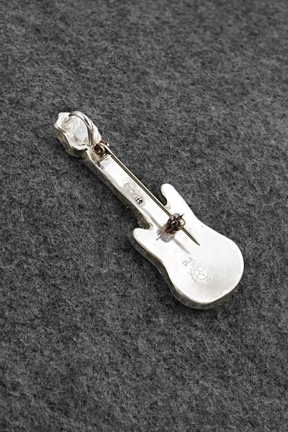 Multi-Stone & Sterling Silver Pendant/Pin - Ola Eriacho