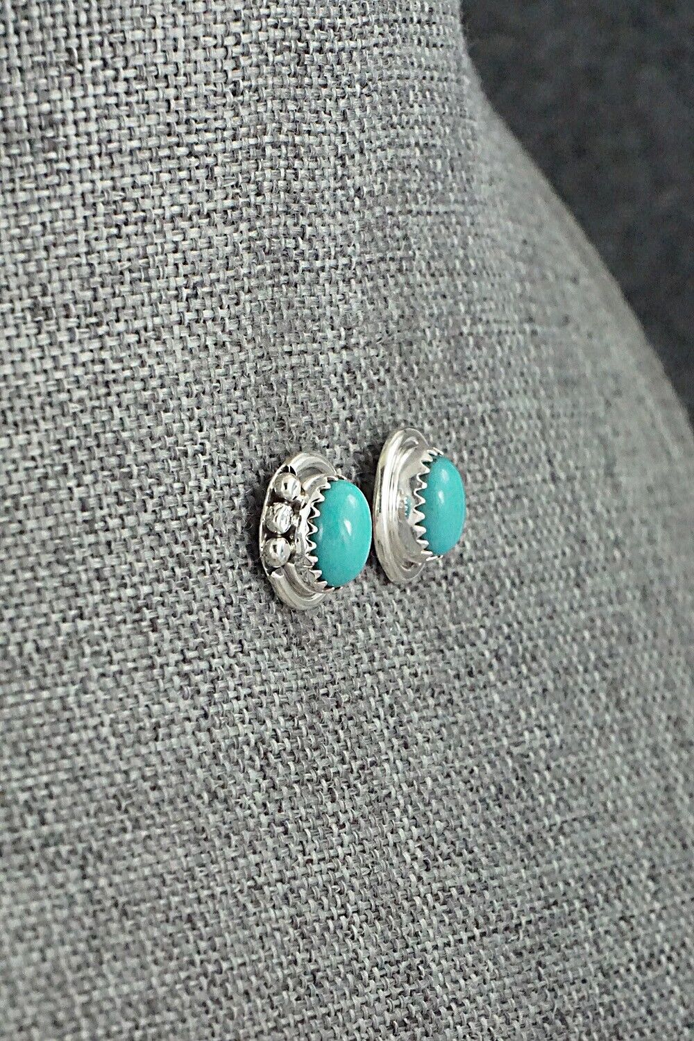 Turquoise & Sterling Silver Earrings - Rita Largo